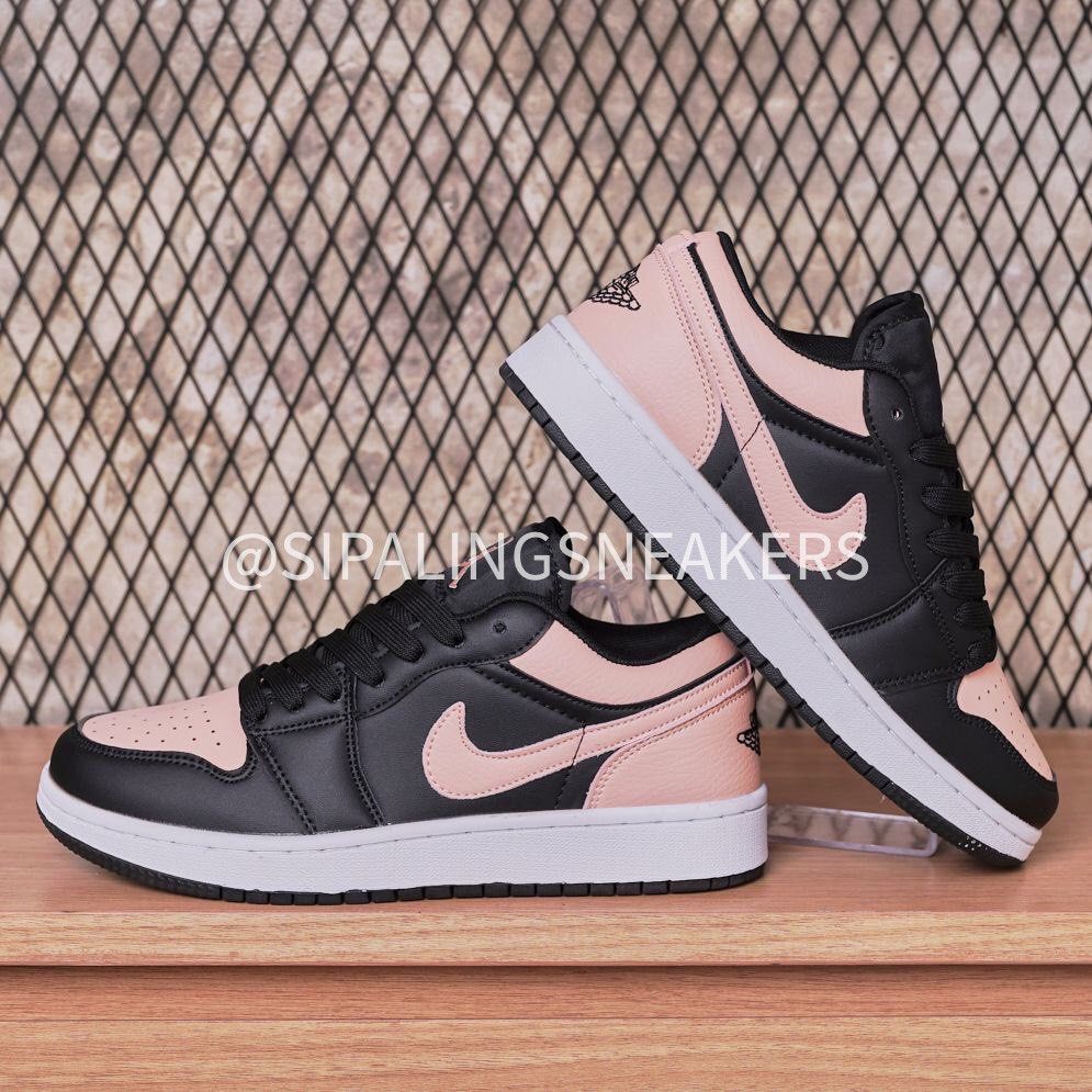 Sneaker Peach And Black Air Jordan Sneakers Air Jordan Low
