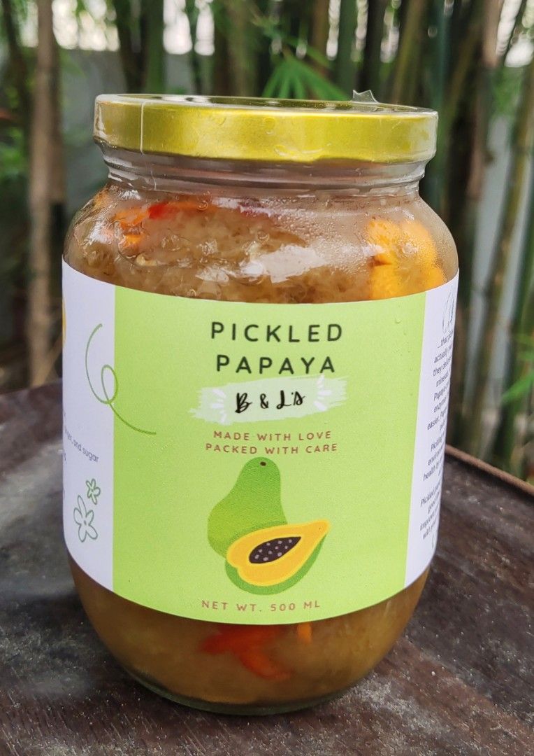 Special Pickled Papaya/ Atchara (Category: Local Eats) located in San Juan City. Submitted by manlove.co (Listing ID 1328748883, Image 2). Description: Freshly made. Homemade. Prepared cleanly. Jars are sterilized. 100% No Additives added. Surely the best. Open for resellers. Get big discount if you buy in bulk.🙂.