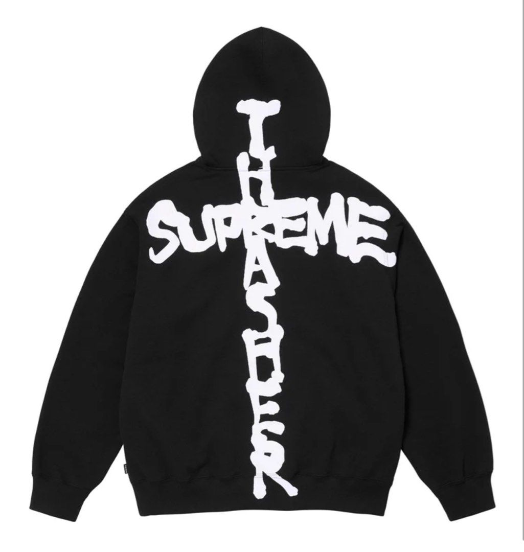 Supreme Thrasher Zip Up Hooded Sweatshirt Carousell