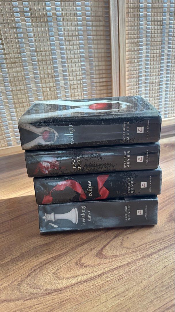 Twilight Saga Bundle books 1-4 by Stephenie Meyer (Category: Storybooks) located in Cauayan City . Submitted by mariztellam (Listing ID 1328686841, Image 2). Description: Books 1-3 hardbound Book 4 paperback All books are AUTHENTIC. All pages are intact. No annotations. 1. No Return, No Exchange Policy. All sales are final. No returns or exchanges will be accepted once the product has been shipped. 2. Payment Before Shipping: Payment must be comp