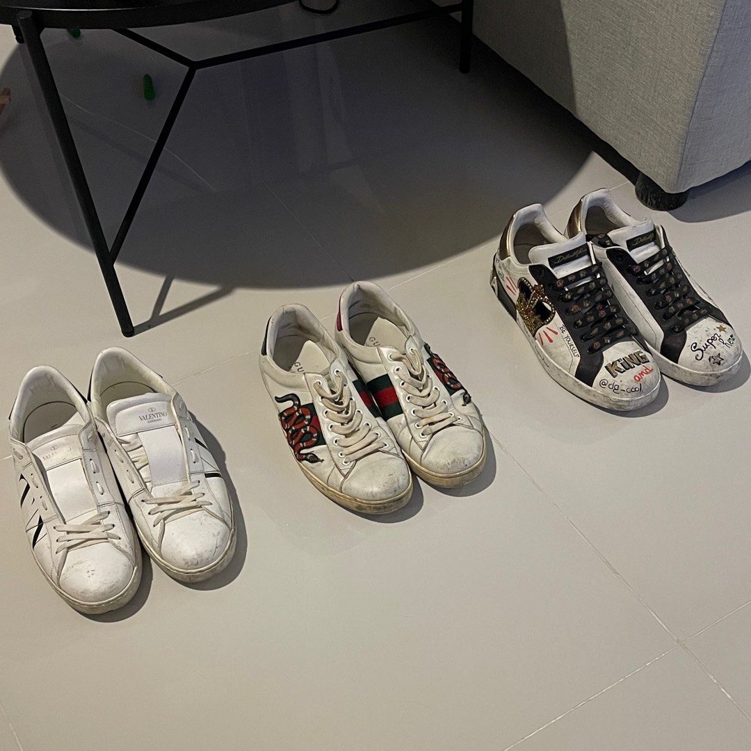 valentino gucci dolce and gabanna sneakers Men s Fashion Footwear Sneakers on Carousell