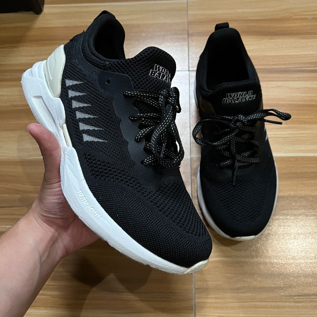 World Balance Zeta Runner Running Shoes Black Colorway Nike Adidas Hoka Brooks Saucony New Balance Asics Onitsuka Tiger Men s Fashion Footwear Sneakers on Carousell