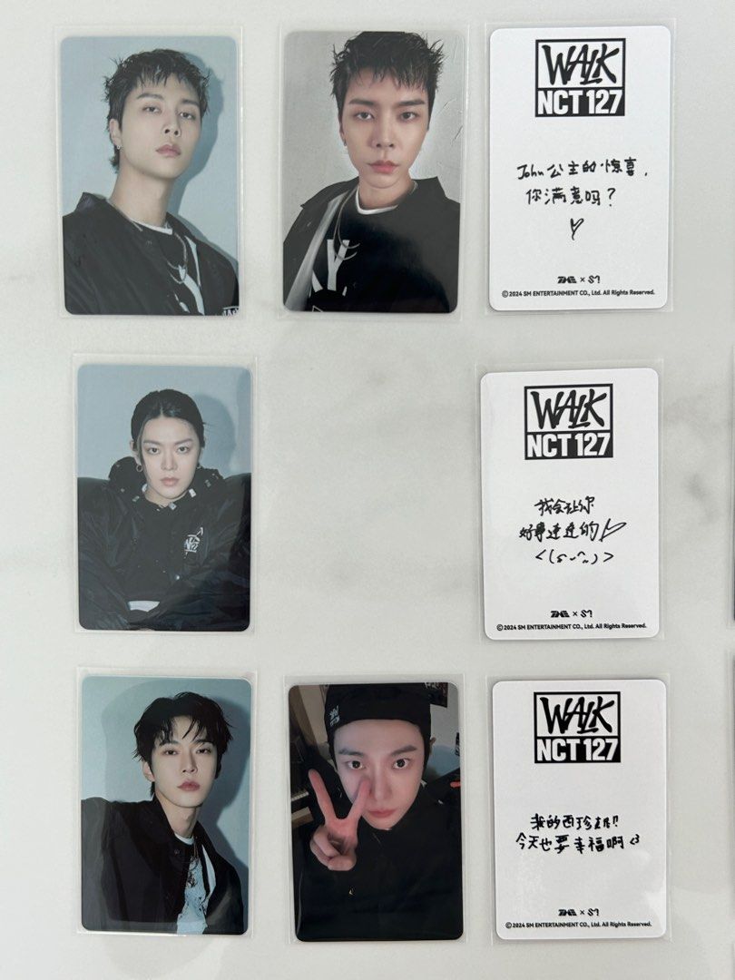wts] nct 127 'walk' qq music starlight lds photcards