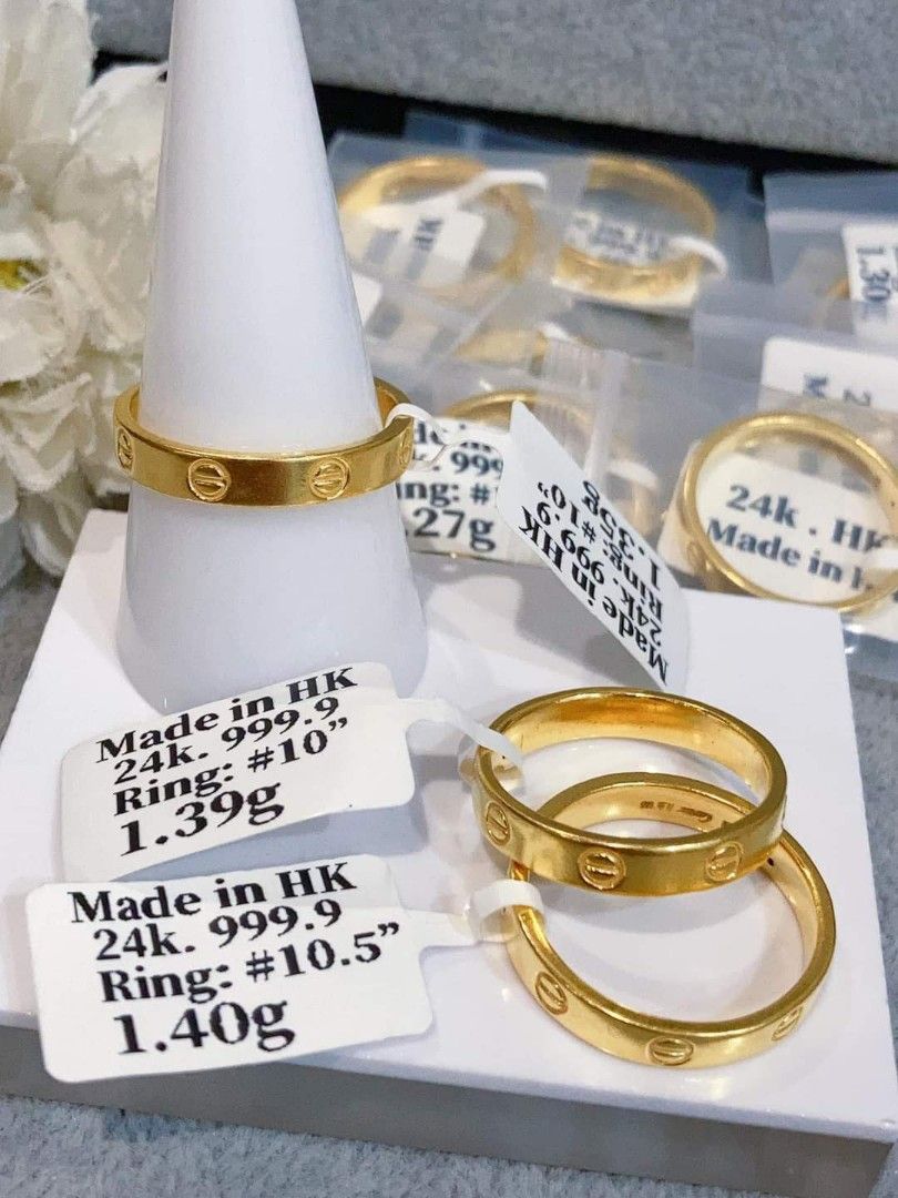 24k HongKong Gold ring Women s Fashion Jewelry Organizers Rings on Carousell
