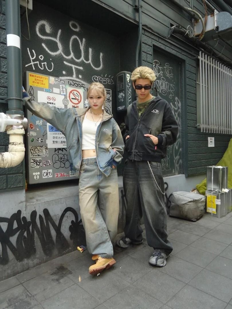 9090 Heisei Logo Buggy Ballon Denim Pants / Sand Beige 淺