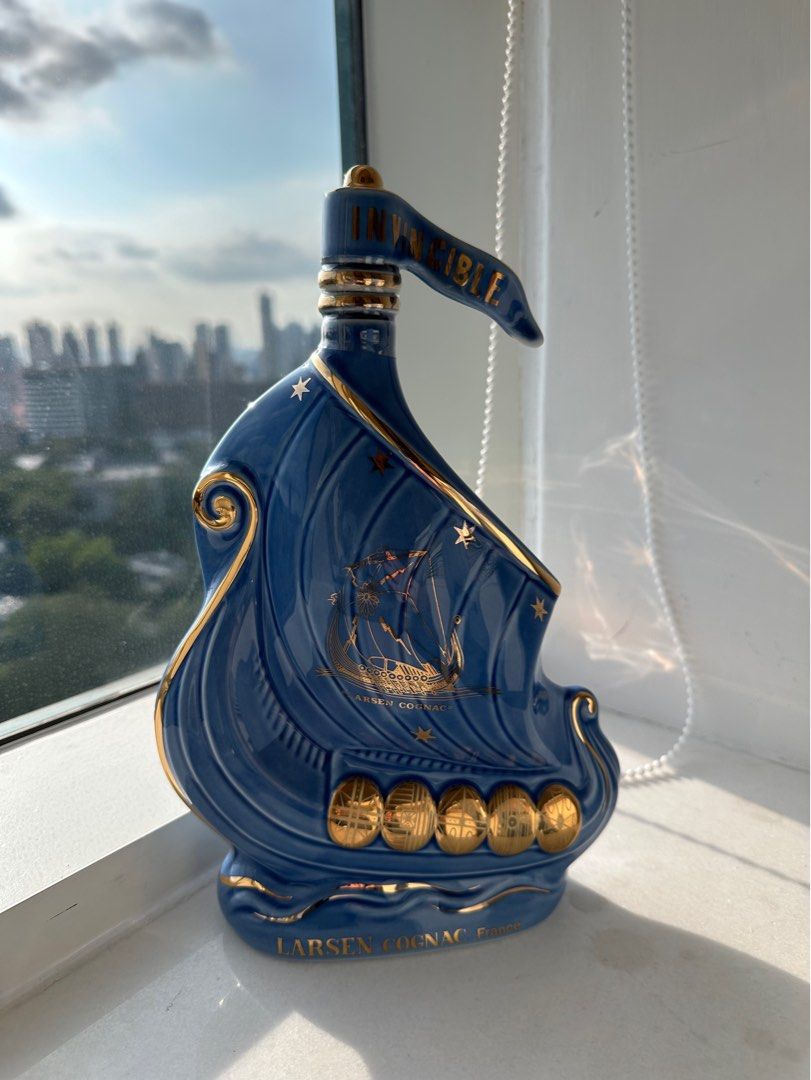 全新未開封Larsen Viking Ship Sky Blue Cognac 法國拉森拉珊干