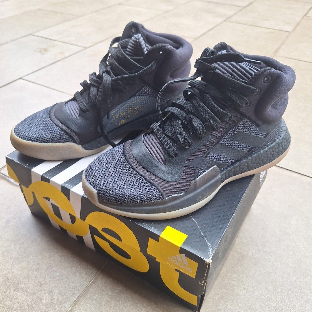 Adidas Marquee Boost Grey Gum Grey Core Black Trace Khaki BB9300 Women s Fashion Footwear Sneakers on Carousell
