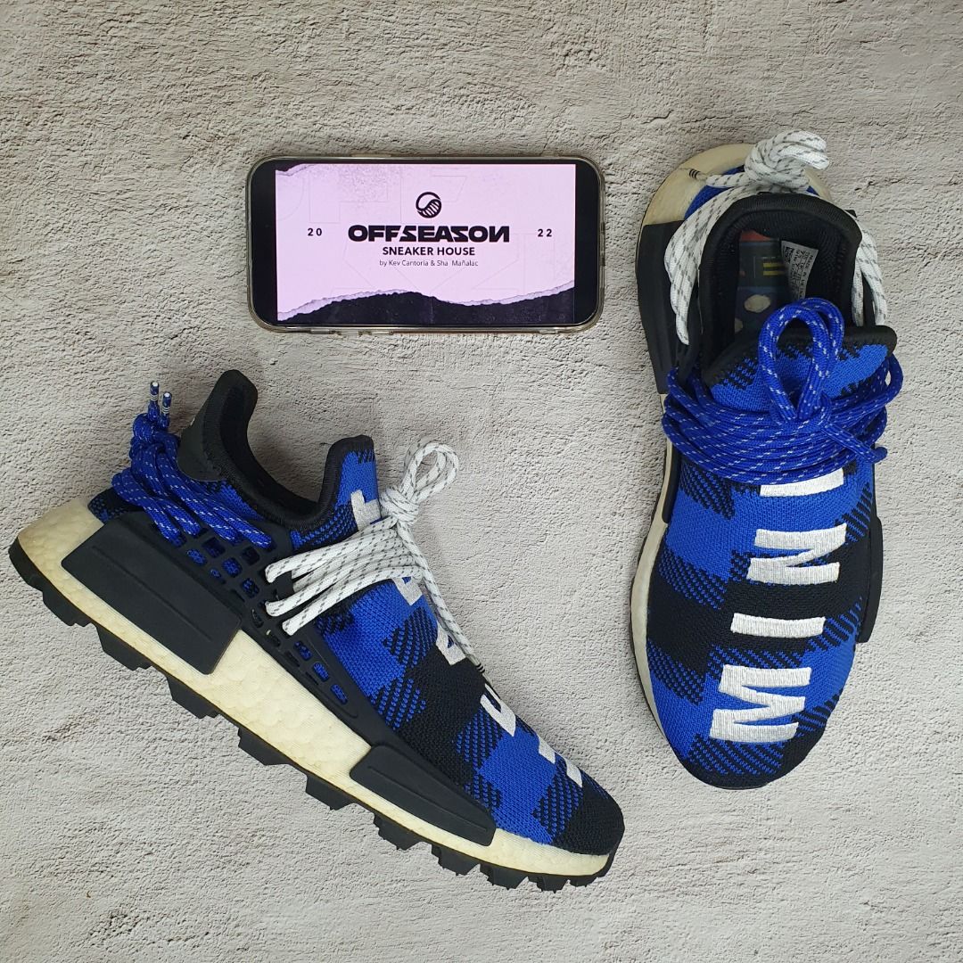 Adidas NMD Human Race x Pharrell x BBC men's size 7.5 US  P4,500 only!  , Men's Fashion, Footwear, Sneakers on Carousell