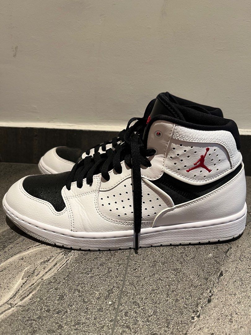 jordan access white and black
