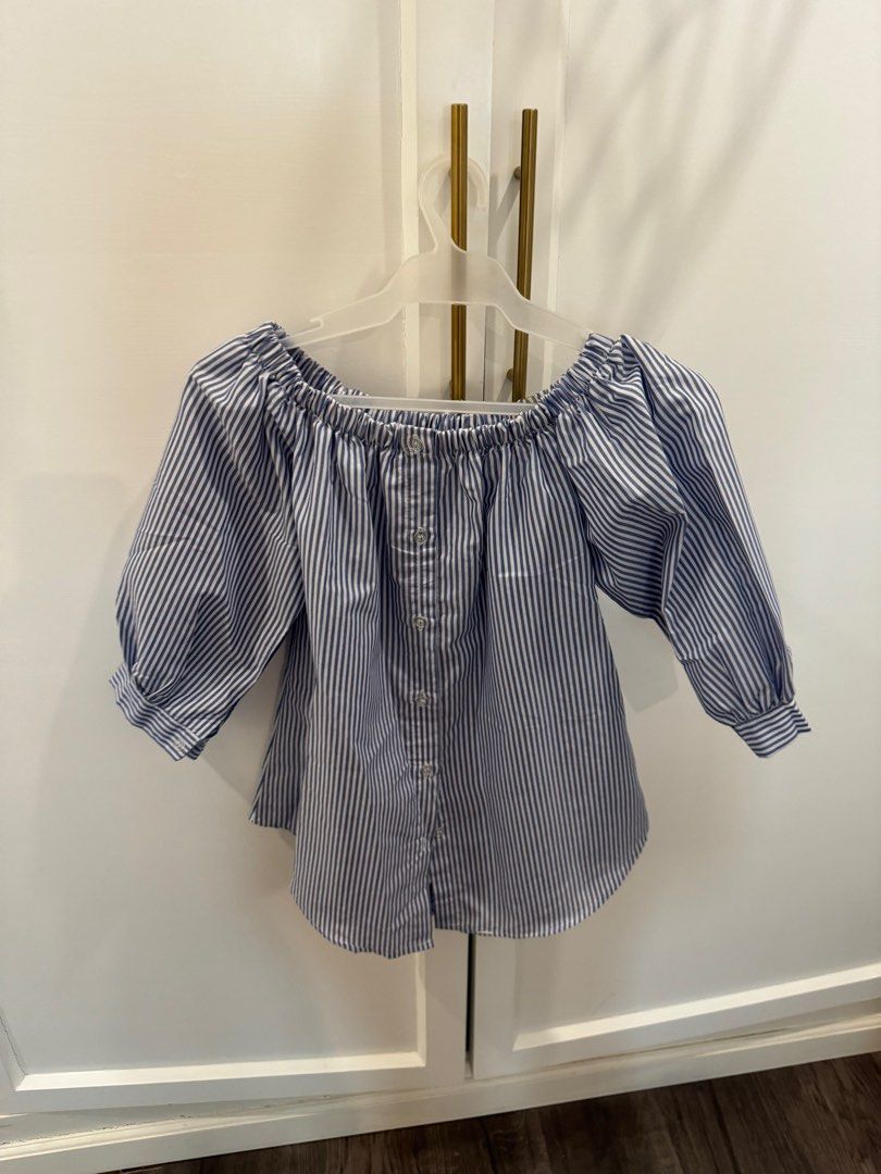 B1T1 Stripes offshoulder (Category: Others Tops) located in Paranaque City. Submitted by prelovedclutter (Listing ID 1331800931, Image 2). Description: .