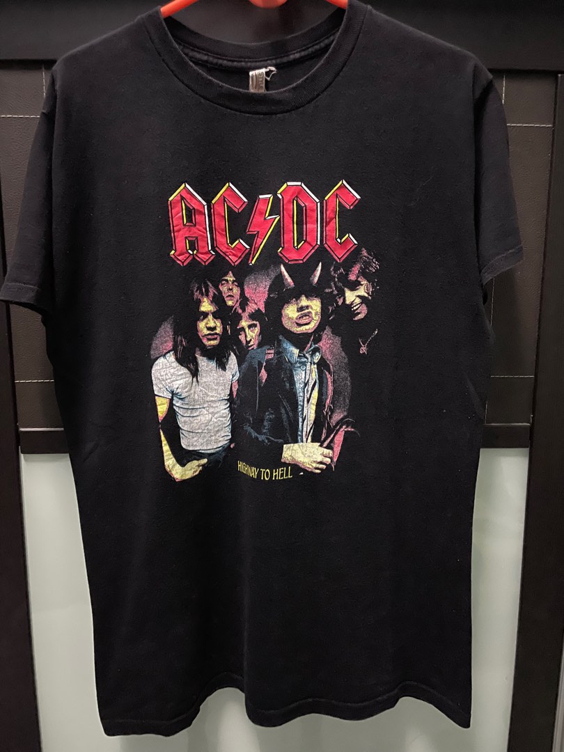 Band AC DC, Men's Fashion, Tops & Sets, Tshirts & Polo Shirts on Carousell