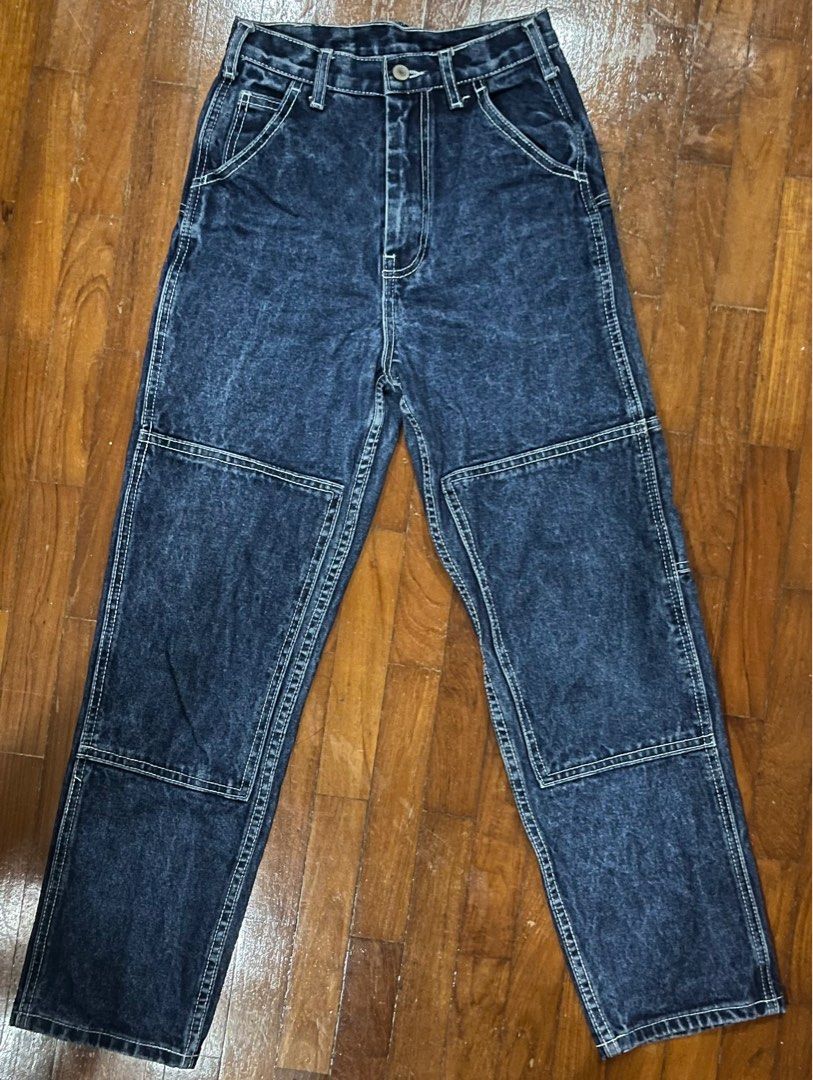 Ariana dark wash painter pants slim leg shop