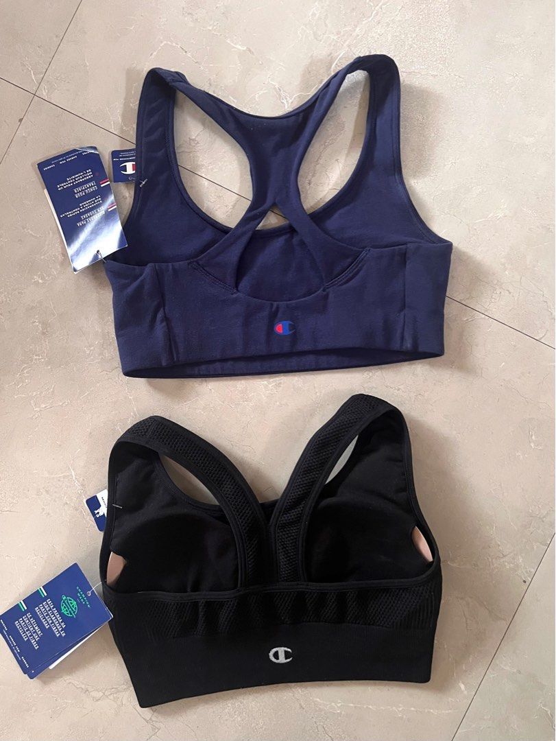 Champion Sports Bra (Category: Activewear) located in Muntinlupa City. Submitted by cssndrax (Listing ID 1331817853, Image 2). Description: - 1,900 each (bought it for $30 + tax) SOLD: Black sports bra .