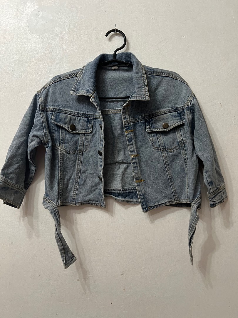 cropped denim jacket women