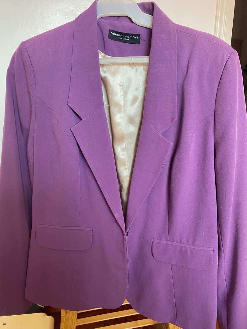 Dorothy perkins purple coat top
