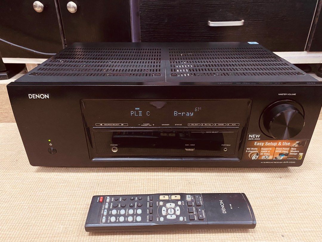 DENON avr x 500 5.1 receiver(330w), Audio, Soundbars, Speakers