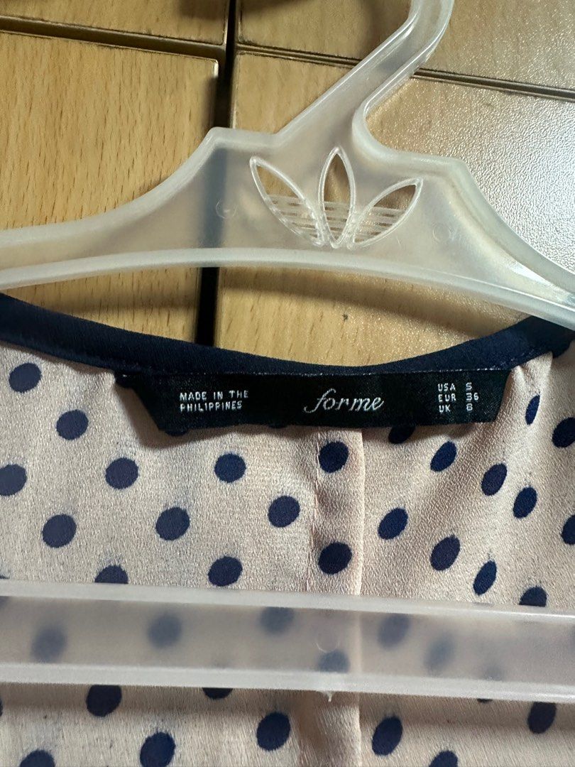For Me Polka Dots Sleeveless Topa (Category: Sleeveless) located in Caloocan City. Submitted by daily.essentials.23 (Listing ID 1331877826, Image 3). Description: SF c/o buyer.