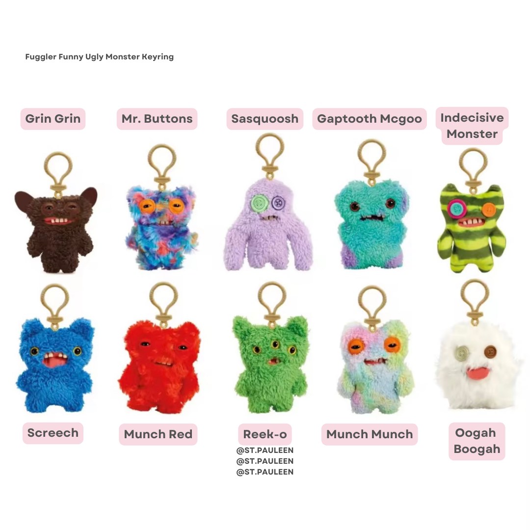 Fuggler Funny Ugly Monster Keyring, Hobbies & Toys, Toys & Games on ...
