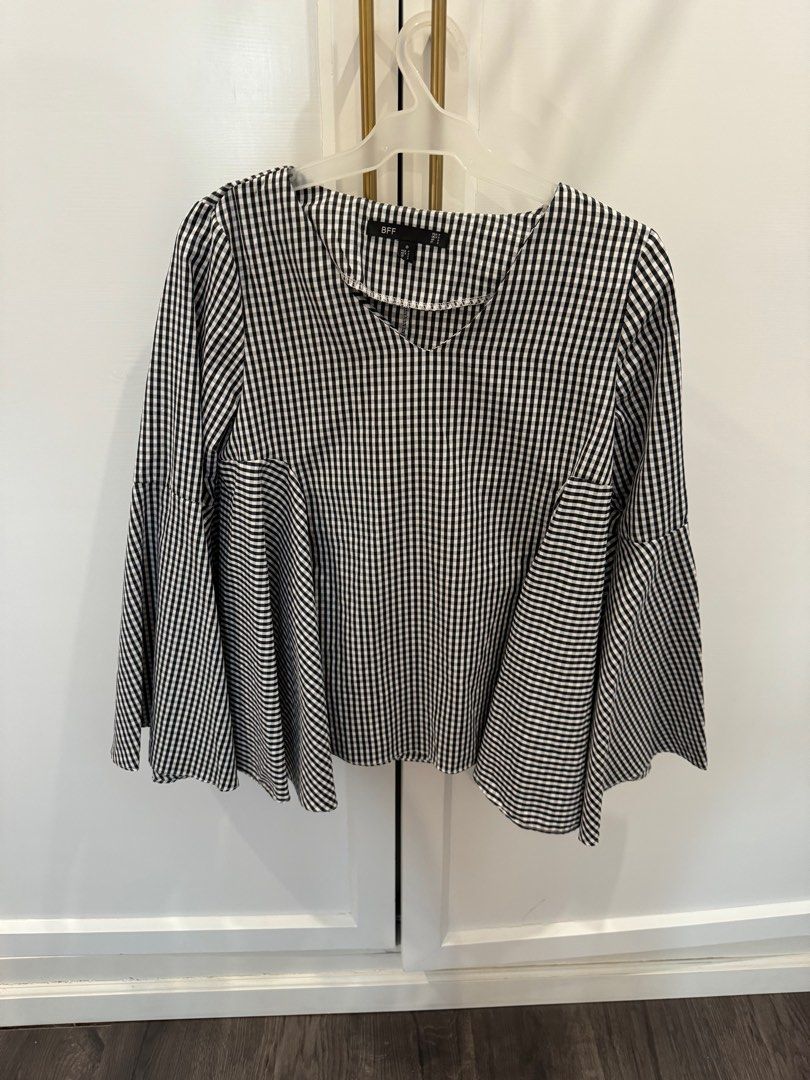Gingham flare top (Category: Blouses) located in Paranaque City. Submitted by prelovedclutter (Listing ID 1331799621, Image 1). Description: .