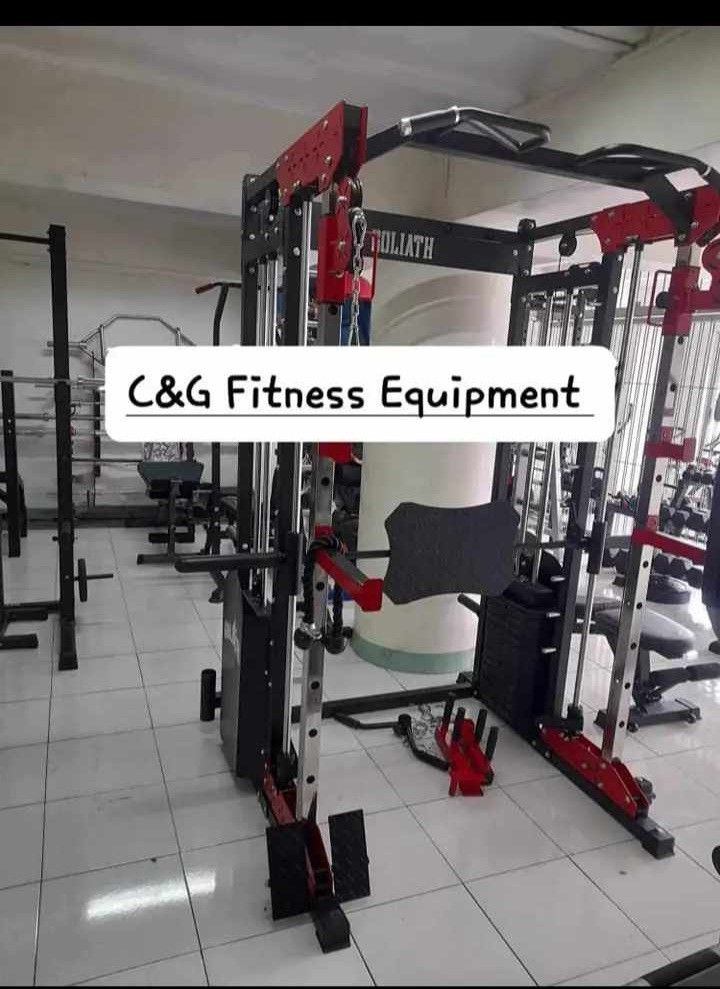 Goliath Smith Machine 150lbs weight stack each side Brandnew Onhand (Category: Cardio & Fitness Machines) located in Valenzuela. Submitted by carlo_023 (Listing ID 1331744430, Image 2). Description: .