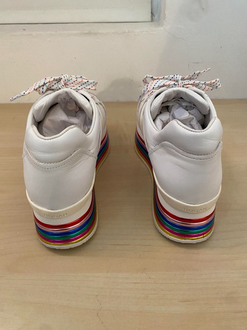Hogan rainbow platform shoes