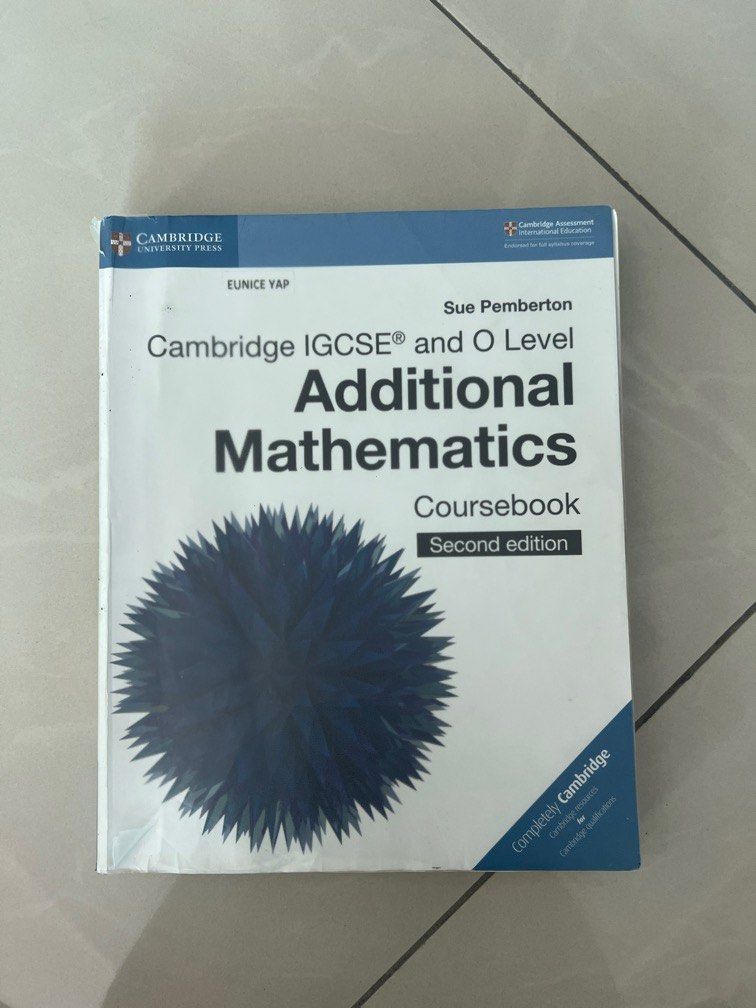 IGCSE Textbook (Add Maths), Hobbies & Toys, Books & Magazines ...