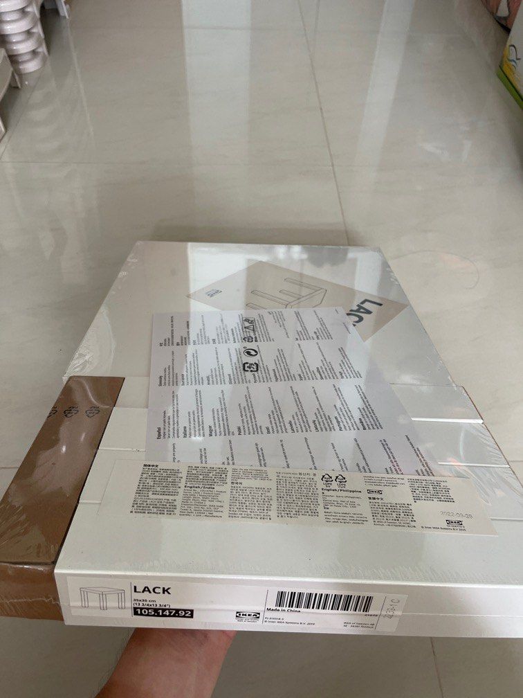 IKEA Lack Table (Category: Tables & Sets) located in Singapore. Submitted by nathanb (Listing ID 1331815331, Image 1). Description: Brand New In Box 35x35cm Housewarming gift but never use Self collect @ Seng Kang Or I can do delivery @ $15.