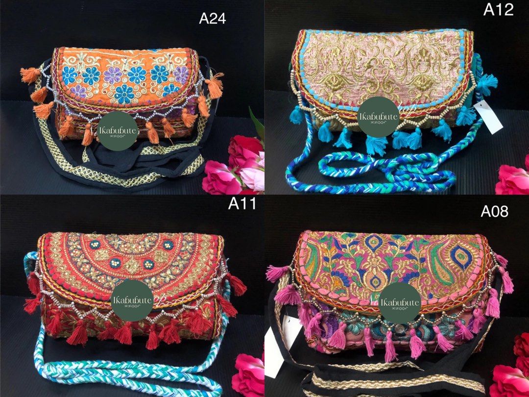 Imported Rajasthani sling bags from India (Category: Cross-body Bags) located in Dasmarinas. Submitted by mallimeow (Listing ID 1331751252, Image 1). Description: Imported Rajasthani sling bags from India 🇮🇳.