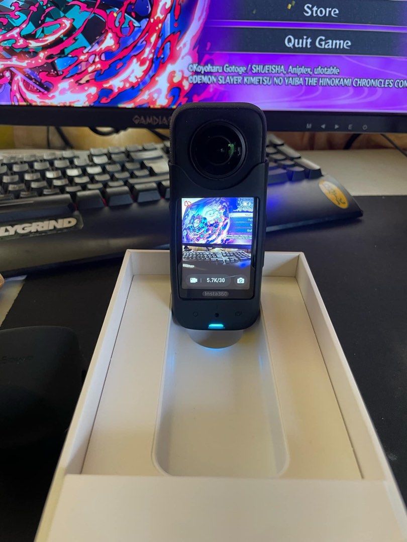 Insta 360 (Category: Cameras) located in Cabanatuan. Submitted by hithere000 (Listing ID 1331867389, Image 2). Description: Accessories included.