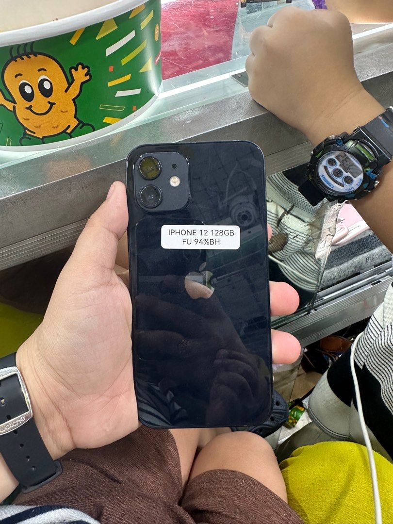 Iphone 12 128gb 94% batt FU (Category: iPhone 12 Series) located in San Juan City. Submitted by javedsgadgetshop (Listing ID 1331892128, Image 1). Description: OPEN FOR INSTALLMENT VIA CREDIT CARD/GGIVES/SPAY/BILLEASE & SWAP/TRADE-IN! BUY AND SELL! Quick Specs : Iphone 12 •128gb •NTC Variant •94% batt health •Factory Unlock •95% Smoothness •No hidden issue | No Repaired •100% Authentic | Not Refurbished •w/ OEM Charger & store warranty ❣️ - seria