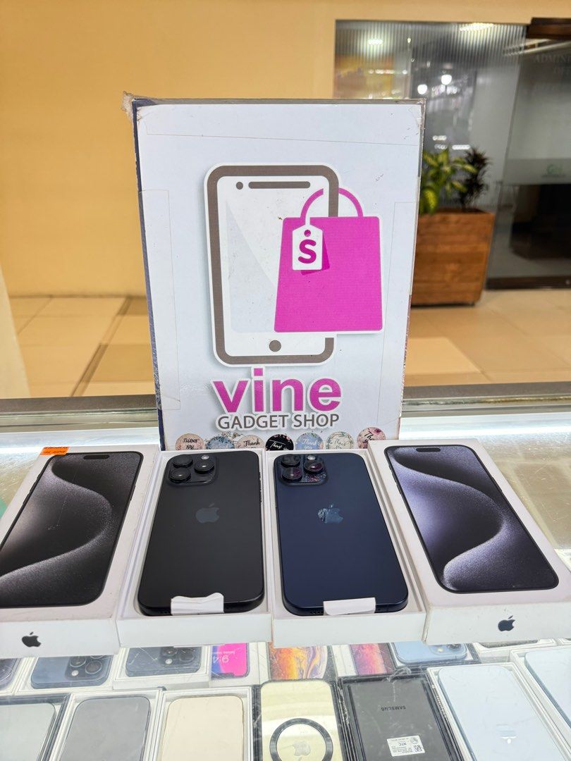 iphone 15 pro max 256gb dual sim good as new (Category: iPhone 15 Series) located in Cainta. Submitted by vine_gadget_shop (Listing ID 1331760227, Image 1). Description: iphone 15 pro max 256gb dual sim 2ndhand complete package hk variant pick up store greenhills shopping center we accept trade in we accepy credit card and ggives installment we do cod and door to door we ship nationwide for fast transaction call 09277368323 look for vine visit my