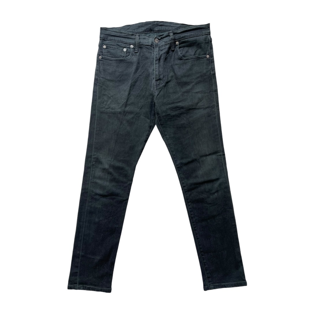 LEVIS STRAUSS JEANS 512 SKINNY FIT TAPERED IN BROKEN BLACK JEANS