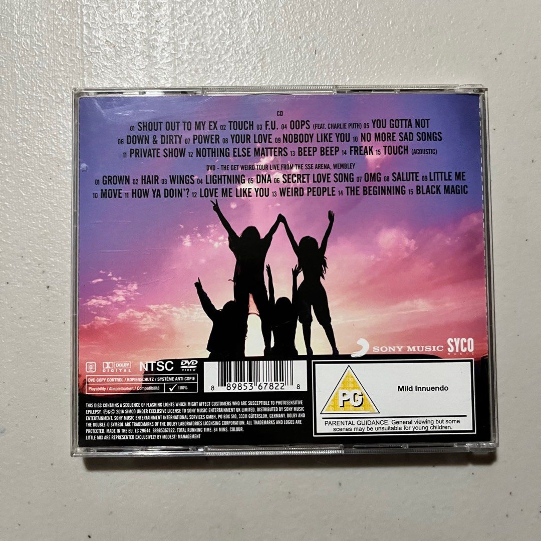 Little Mix Glory Days Deluxe CD/DVD (Category: CDs & DVDs) located in Quezon City. Submitted by annmalabanan (Listing ID 1331850167, Image 2). Description: Negotiable price Location: Palmera Homes, Novaliches QC.