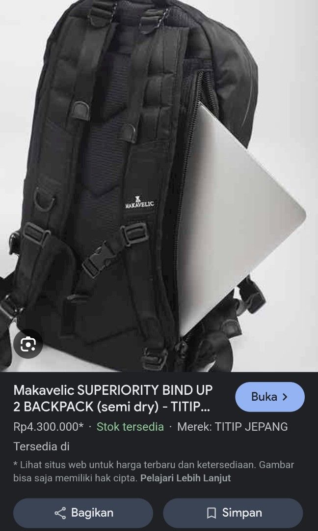 Makavelic Multi Pocket popular Backpack Black