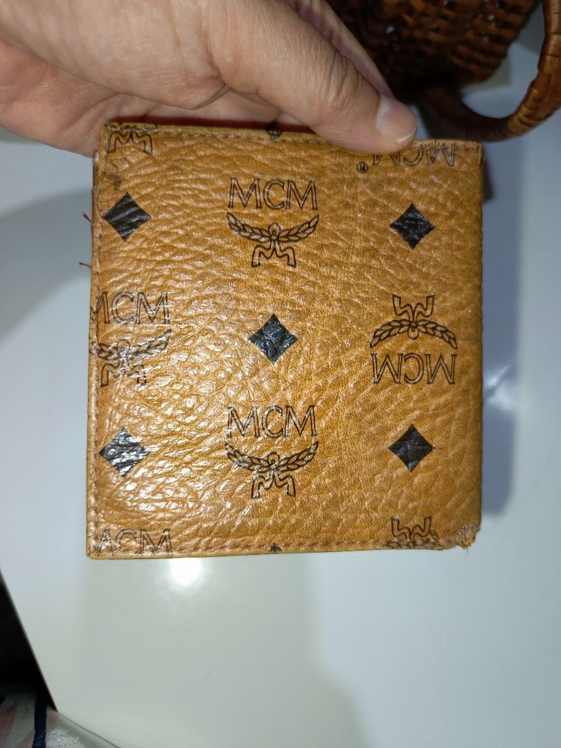 MCM Bi Fold Wallet Cognac Made in Germany (Category: Luxury Bags & Wallets) located in Davao. Submitted by ourvintagelife (Listing ID 1331879537, Image 3). Description: as is project piece.