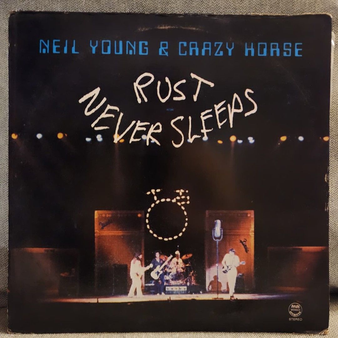 Neil Young & Crazy Horse - Rust Never Sleeps LP (Category: Vinyls) located in Caloocan City. Submitted by Secondhand_Sureshots (Listing ID 1331855484, Image 1). Description: Neil Young & Crazy Horse - Rust Never Sleeps Cover VG+ Media EX Php 1100 Domestic pressing. Clean copy #neilyoung #neilyoungandcrazyhorse #rustneversleeps #godfatherofgrunge #philippinepressing #vinylrecords #recordsforsale.