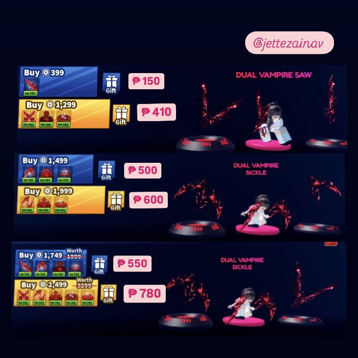 NEW! BLADE BALL LIMITED SET TIME BUNDLES VAMPIRE PACK SAW SICKLE DUAL