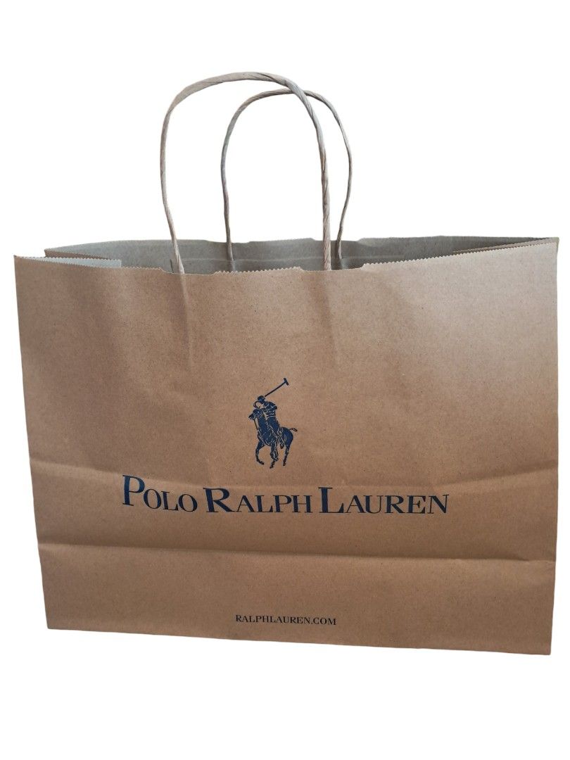 NEW POLO RALPH LAUREN MEDIUM SIZE PAPERBAG PAPER BAG Luxury Accessories on Carousell