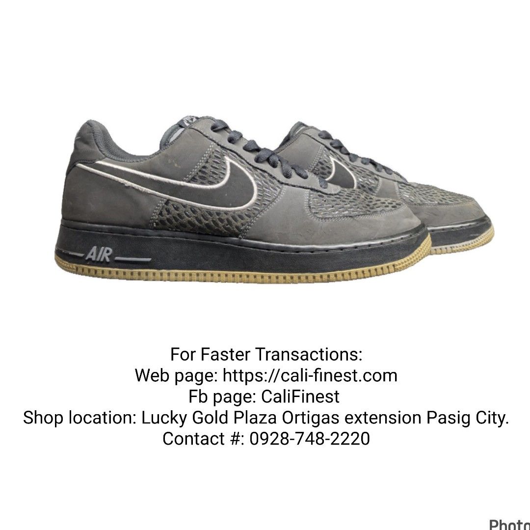 Nike Air Force 1 scales pack Gray anthracite Wolf Sneakers Men s Fashion Footwear Sneakers on Carousell