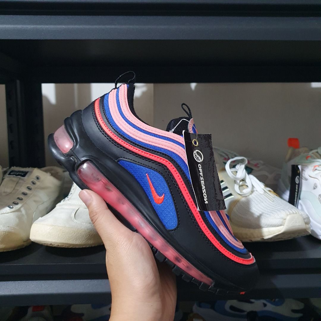 Air Max 97 Black Neon Pink Blue 045 GaleriahitShops Air Max 1+97
