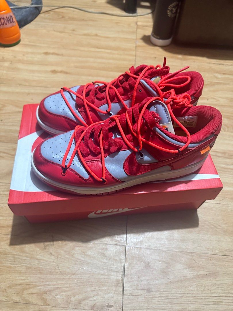 NIKE DUNK LOW UNIVERSITY RED OFF WHITE (Category: Sneakers) located in Quezon City. Submitted by scarlettspeedster05 (Listing ID 1331900307, Image 3). Description: PM for more pics and details.