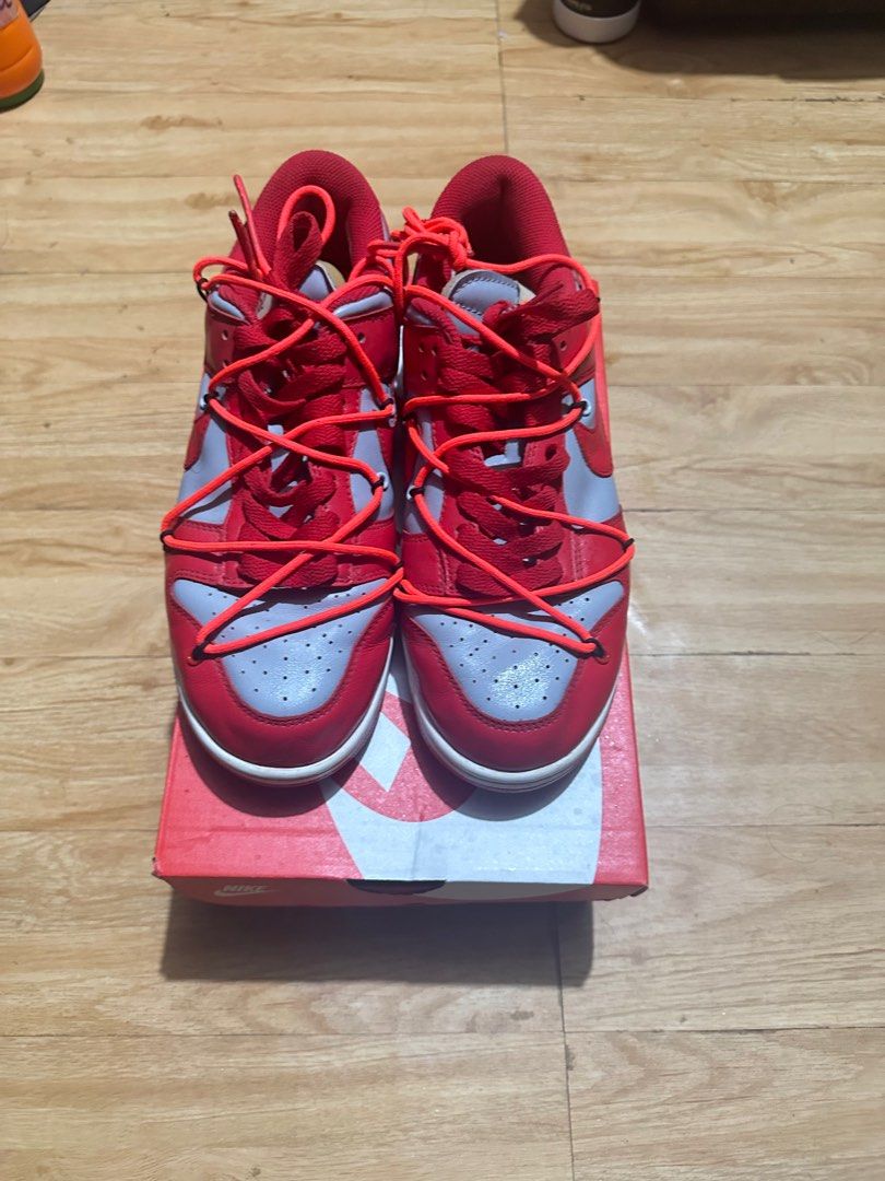 NIKE DUNK LOW UNIVERSITY RED OFF WHITE (Category: Sneakers) located in Quezon City. Submitted by scarlettspeedster05 (Listing ID 1331900307, Image 2). Description: PM for more pics and details.