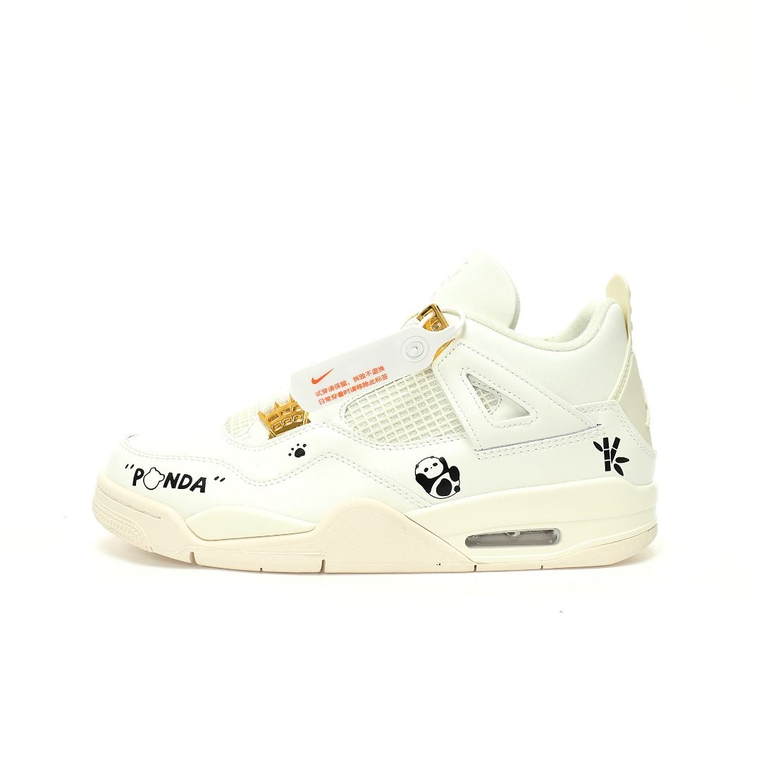 Nike Wmns Air Jordan OG''Sail Metallic Gold/Panda