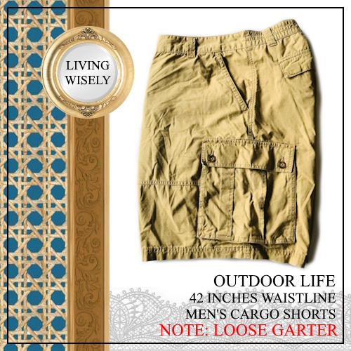 Outdoor Life 42 Inches Waistline Men s Cargo Shorts Loose Garter Men s Fashion Bottoms Shorts on Carousell