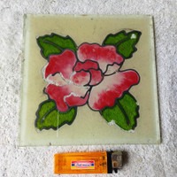 Pajangan Kaca Lukis List Timah 17 cm, Antik, Lainnya di Carousell