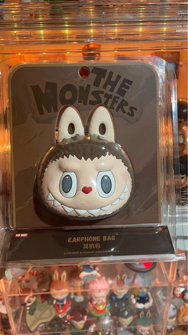 Pop Mart LABUBU Originals-Brown Silicone Earphone Bag