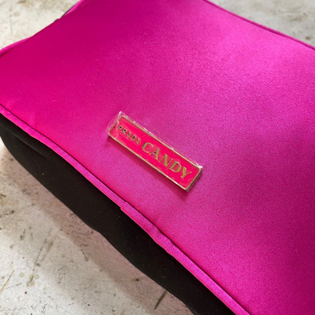 PRADA CANDY PARFUME BAG (Category: Luxury Bags & Wallets) located in Manila. Submitted by revise.ph_ (Listing ID 1331890113, Image 2). Description: PRADA CANDY PARFUME BAG Made in Dimension Length/Height:5.2 Width:8 Side Width:2 issue: NONE Price:1,000 Free shipping via JNT.