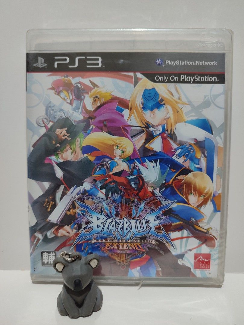 PS3 - BlazBlue: Continuum Shift Extend (BRAND NEW) "R1" (Category: PlayStation) located in Mendez-Nunez. Submitted by sf2_gameshop (Listing ID 1331833202, Image 1). Description: CONDITION: Brand new and sealed though its plastic wrap has plastic tears (see photos). It also has three small dents on the cover art. GENRE: 2D Fighting MODE: Single-player REGION: 3 - Asia LANGUAGE: English MANUAL: English Feel free to chat for any inquiries and I'm in