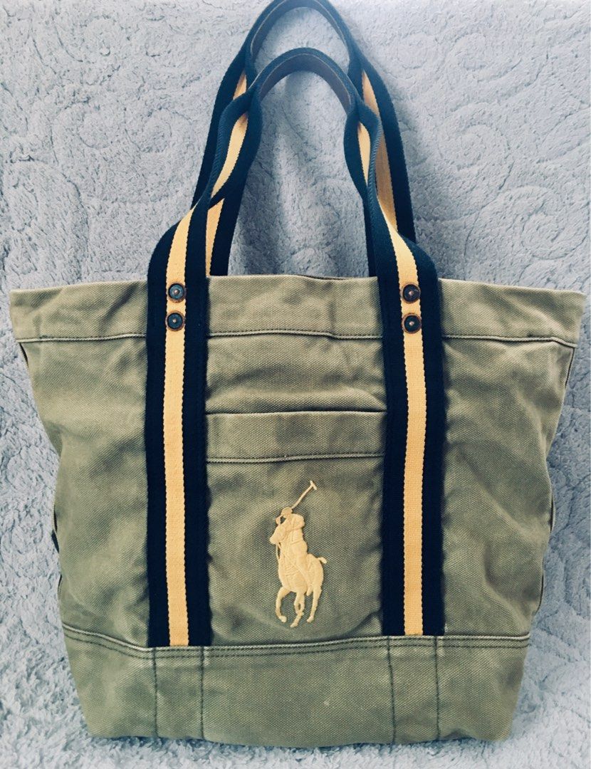 RL Big Pony canvas tote Women s Fashion Bags Wallets Tote Bags on Carousell