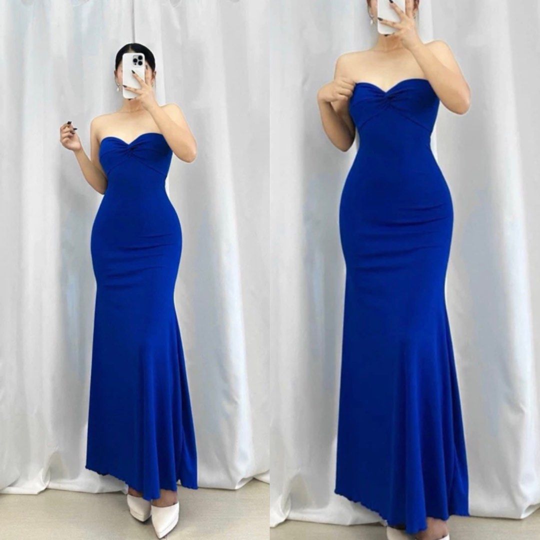 SALEMost Elegant and Sexy Royal Blue Tube Bodycon Long Maxi Dress with  Slit / Birthday Dress / Romantic Dress / Bridesmaid Dress / Beach Summer  Dress, Women's Fashion, Dresses & Sets, Dresses on Carousell